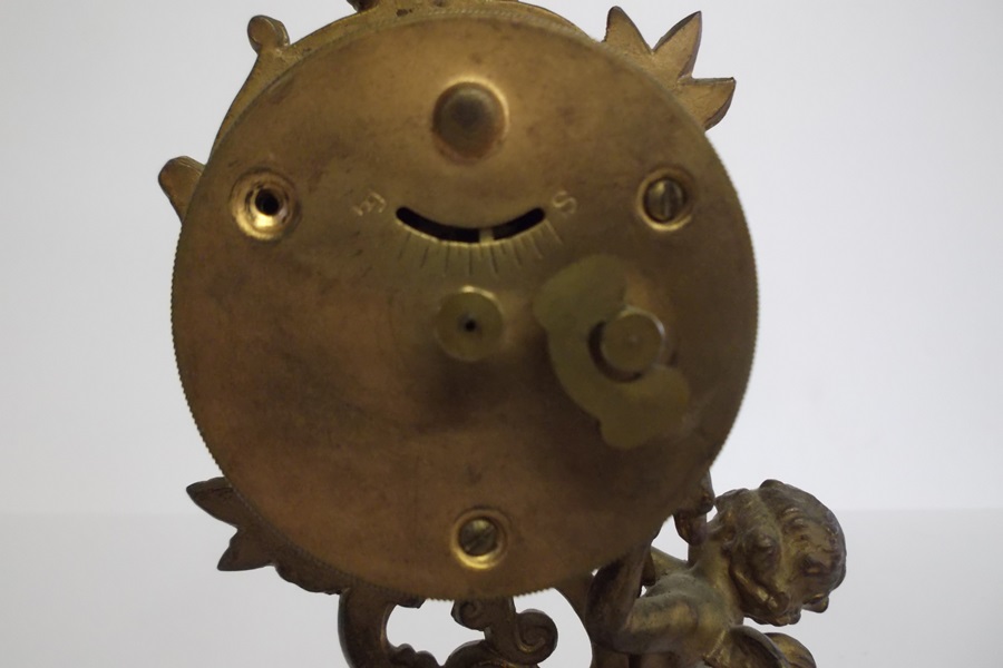 Ansonia Empire Style Cherub Mantel Clock