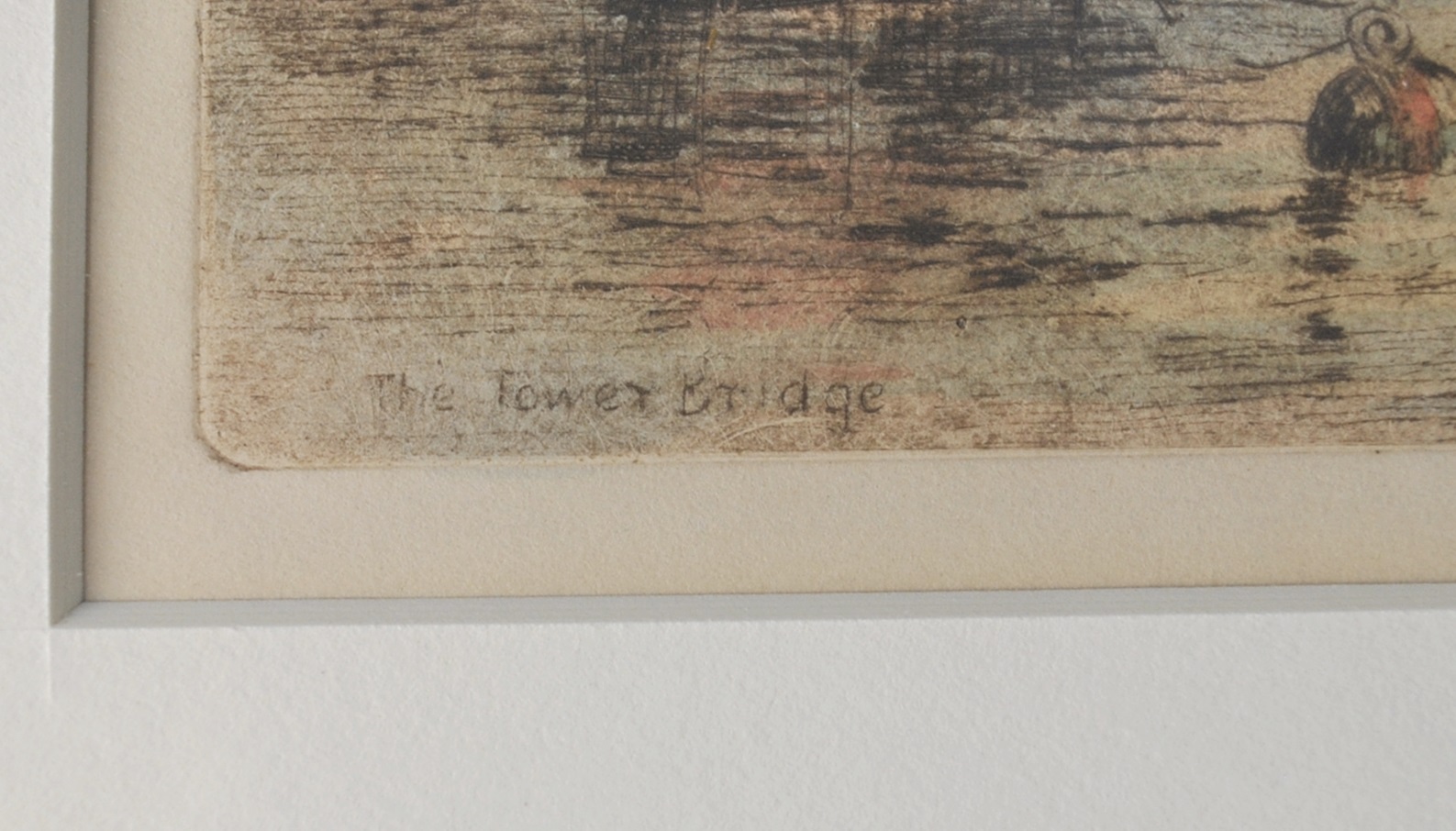 Pair of Signed Color Tinted Etchings By James Alphege Brewer