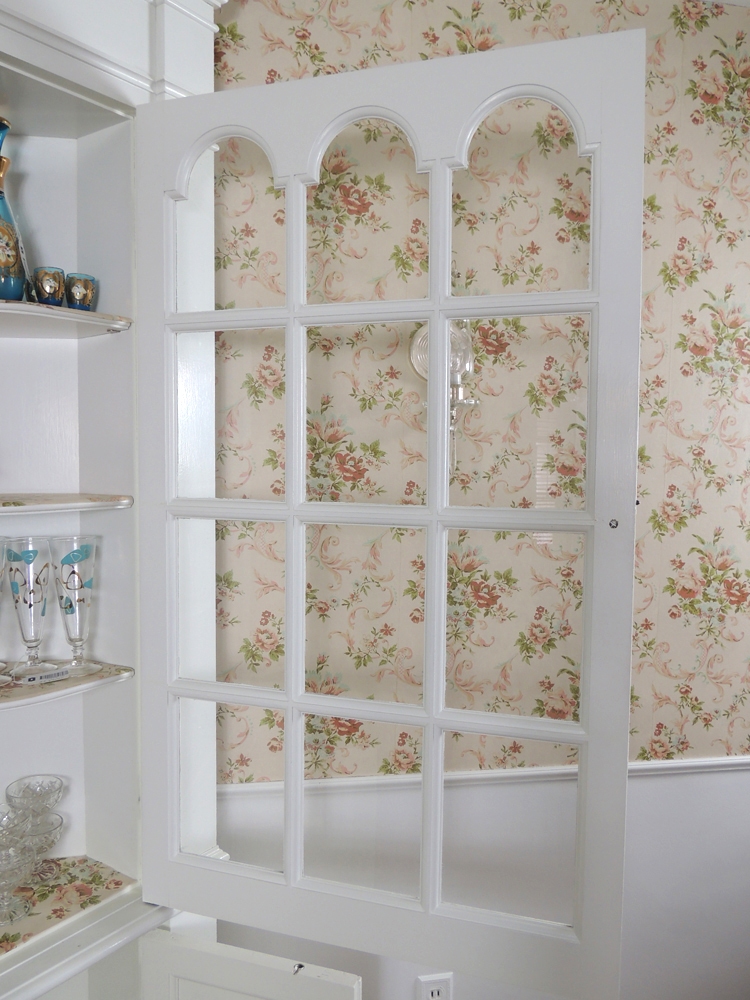 White Corner China Cabinet Right