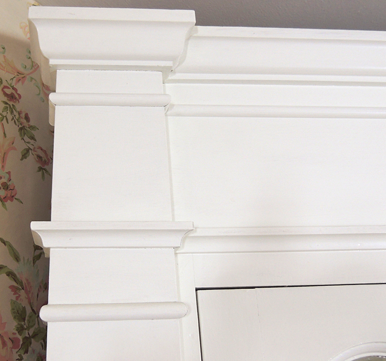 White Corner China Cabinet Right