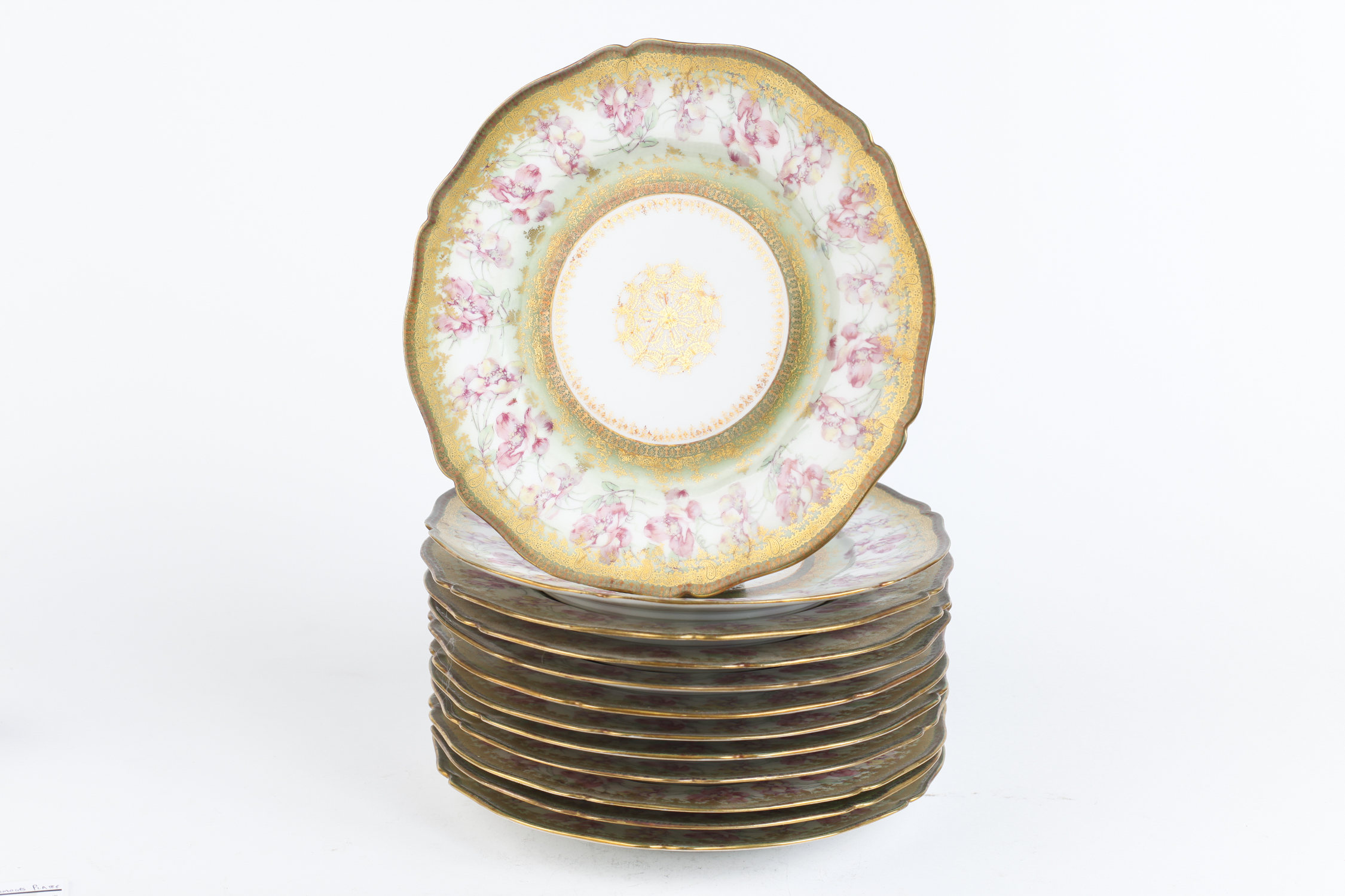 Set of Twelve Theodore Haviland Limoges Plates