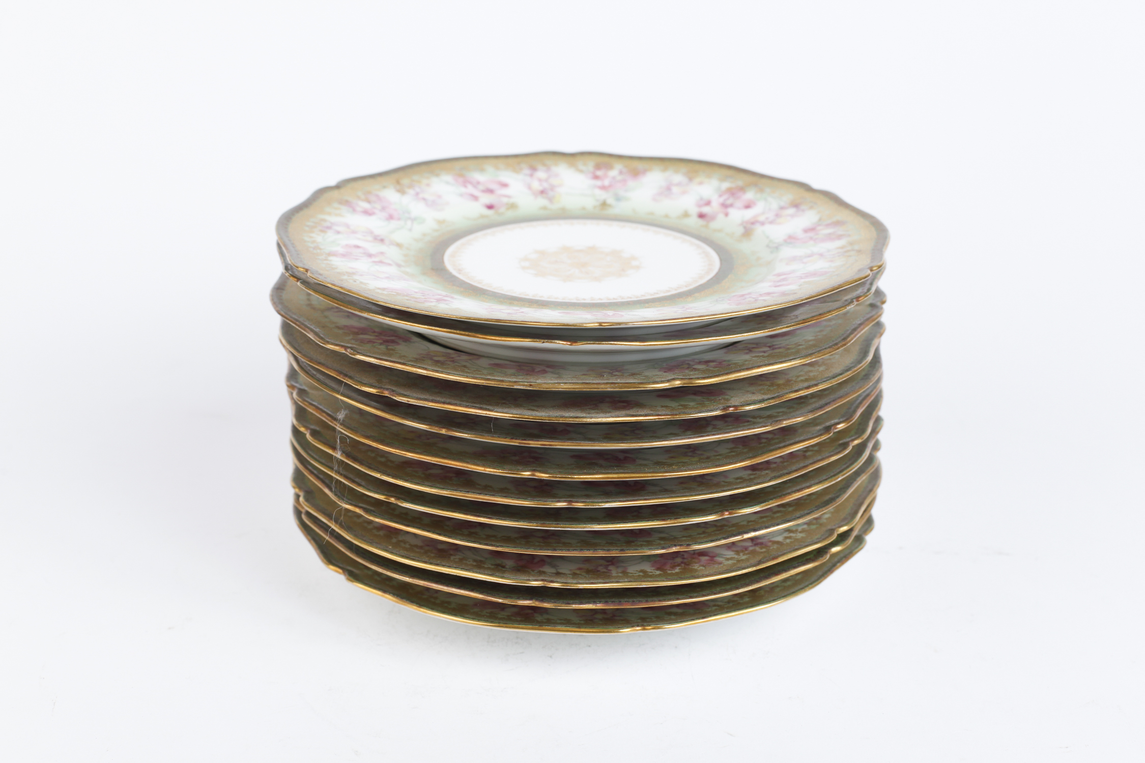 Set of Twelve Theodore Haviland Limoges Plates