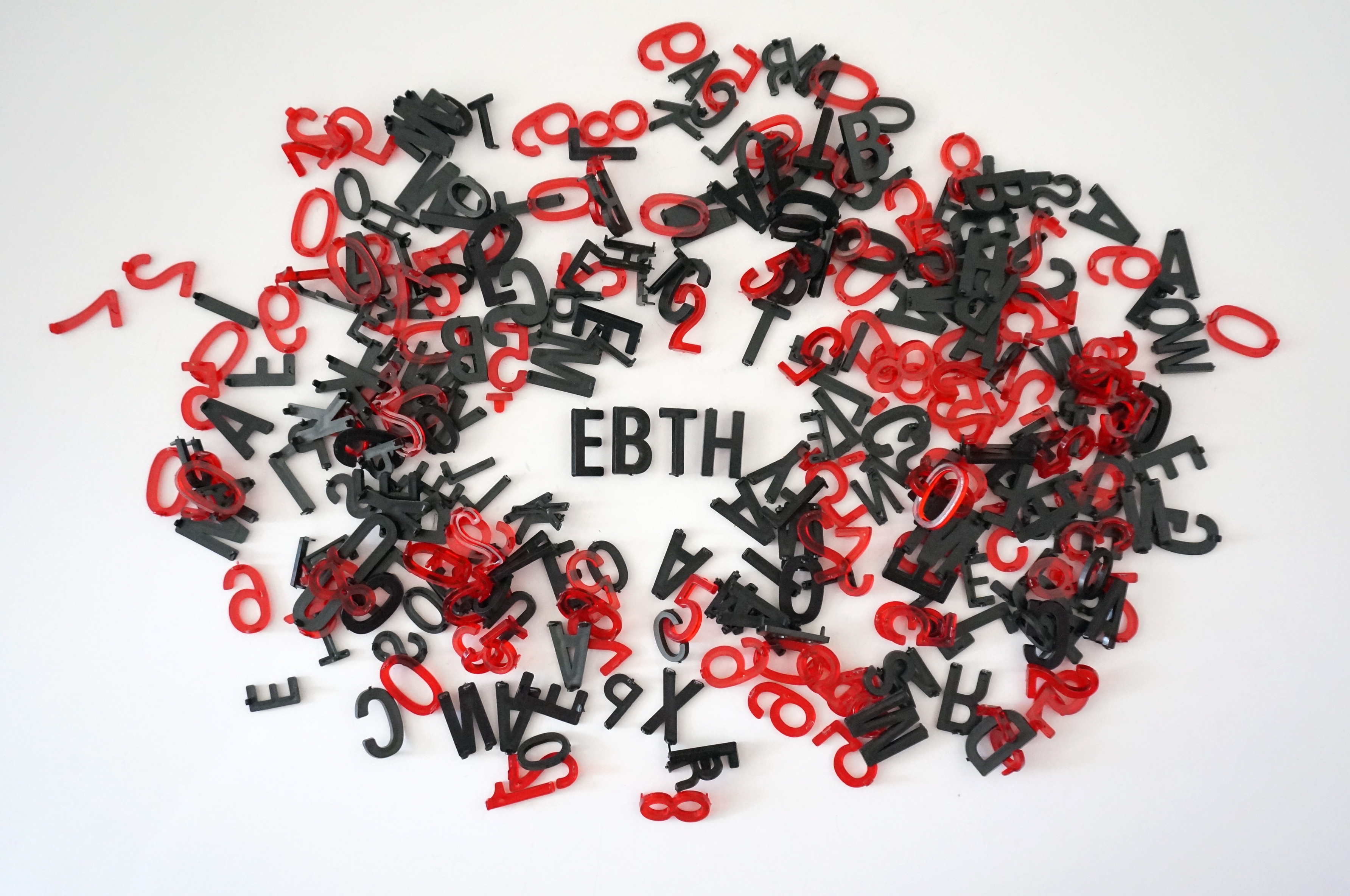 Set of Plastic Letter Board Letters