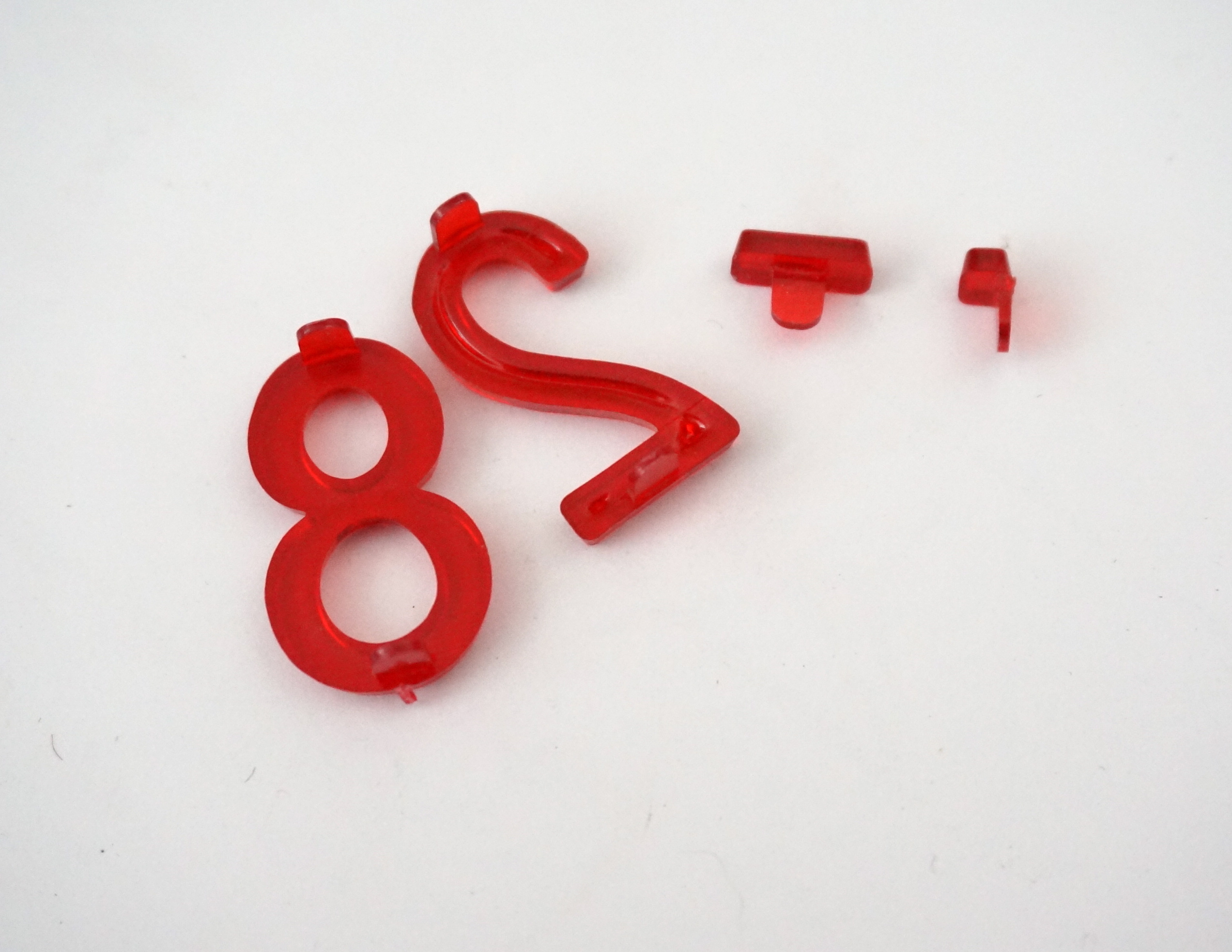 Set of Plastic Letter Board Letters