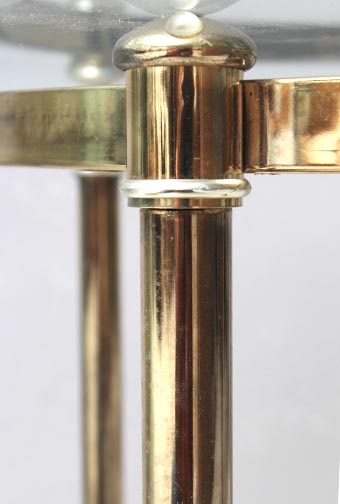 Art Deco Round Glass Top Table