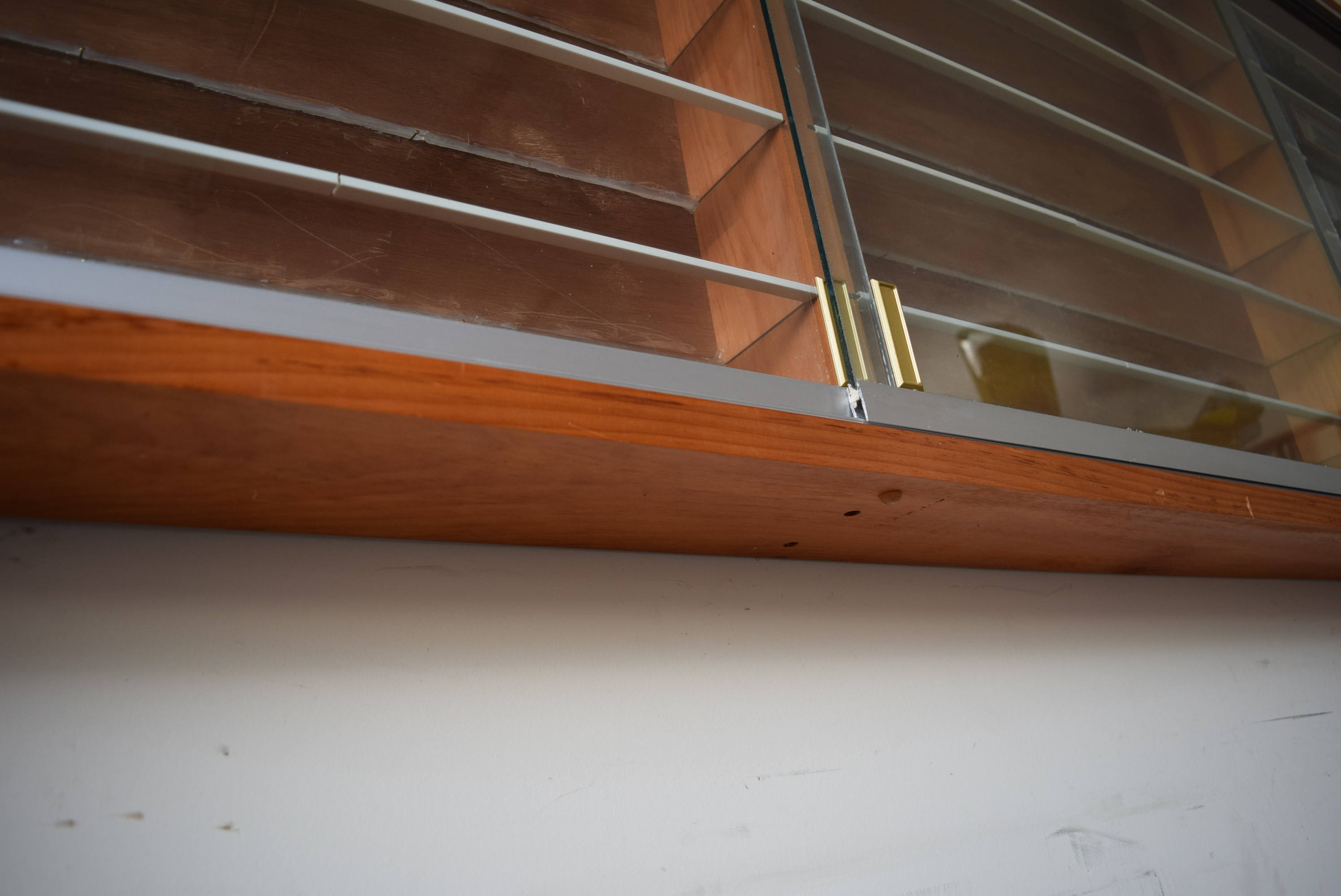 Glass-Front Wall Mount Display Case for Model Railroading