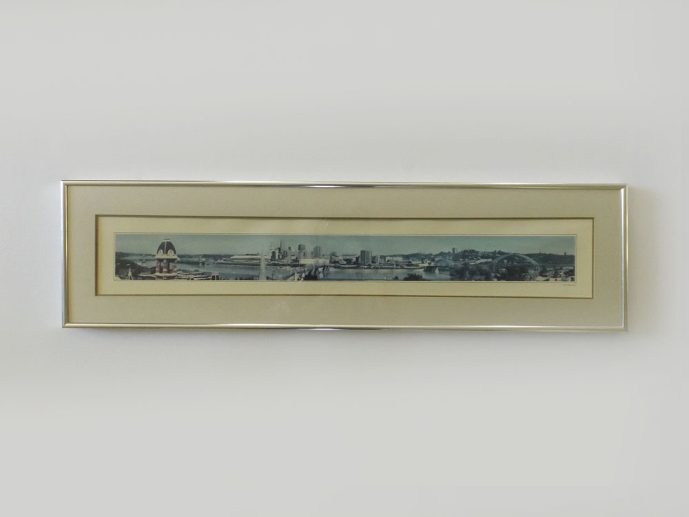 Signed Edward Pikar Panoramic Cincinnati Skyline Photo Print