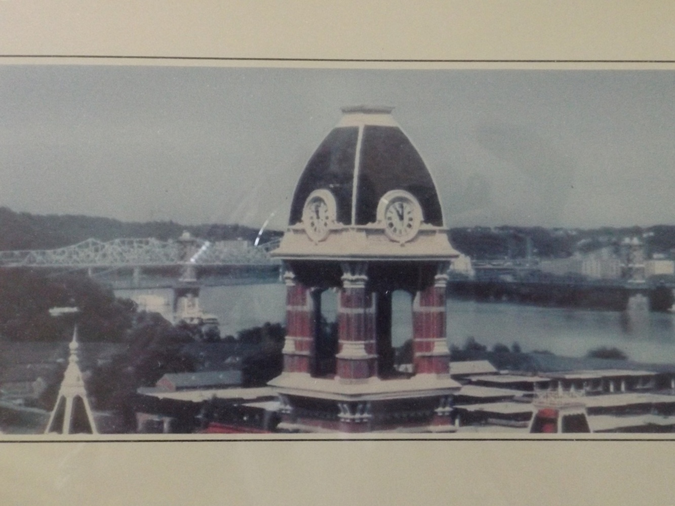 Signed Edward Pikar Panoramic Cincinnati Skyline Photo Print