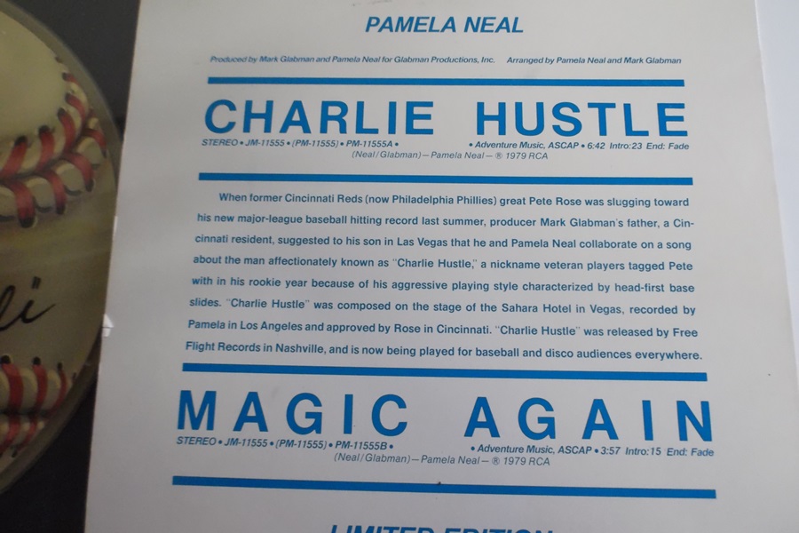 1978 Pete Rose Charlie Hustle Pamela Neal Vinyl Record