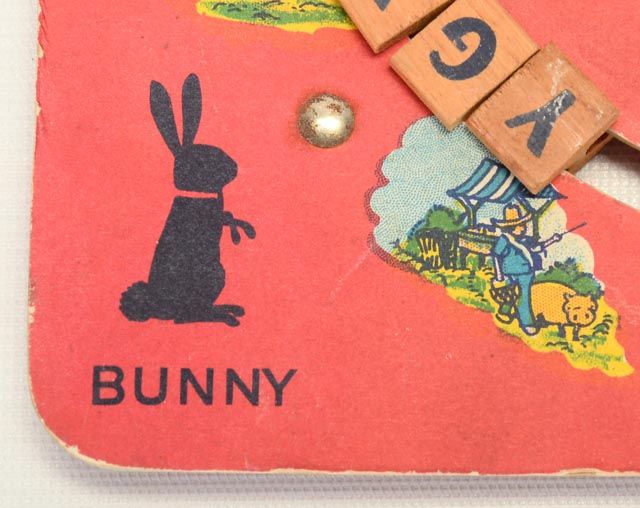 Vintage Children's Spelling and Counting Board