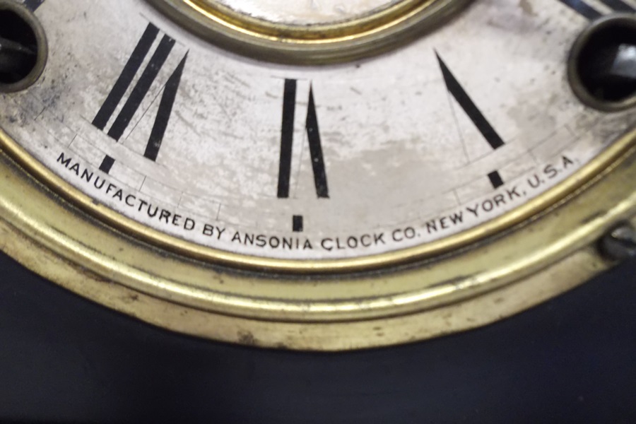 Ansonia Metal Mantel Clock