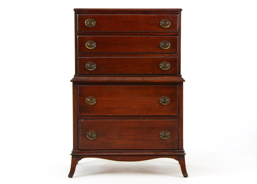 Hepplewhite Style Mahogany Highboy