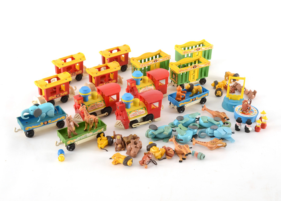 Vintage Lot of Fisher Price Little People Circus Set