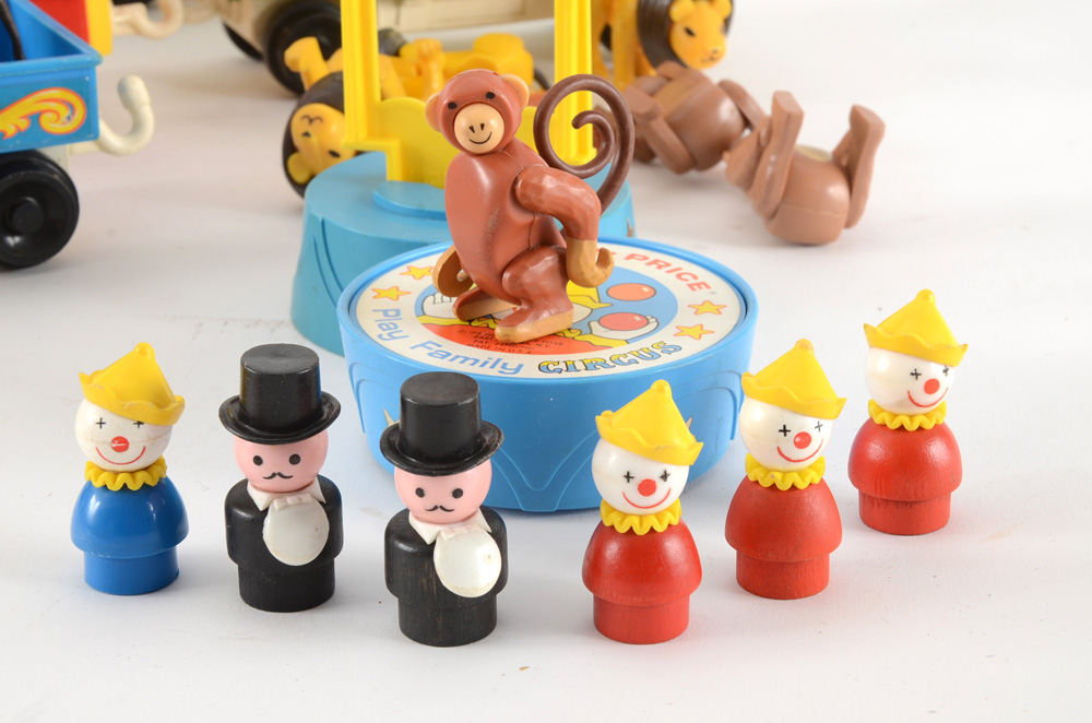 Vintage Lot of Fisher Price Little People Circus Set