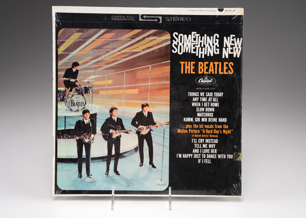Pair of Beatles Vinyl Albums- Beatles '65 and Something New