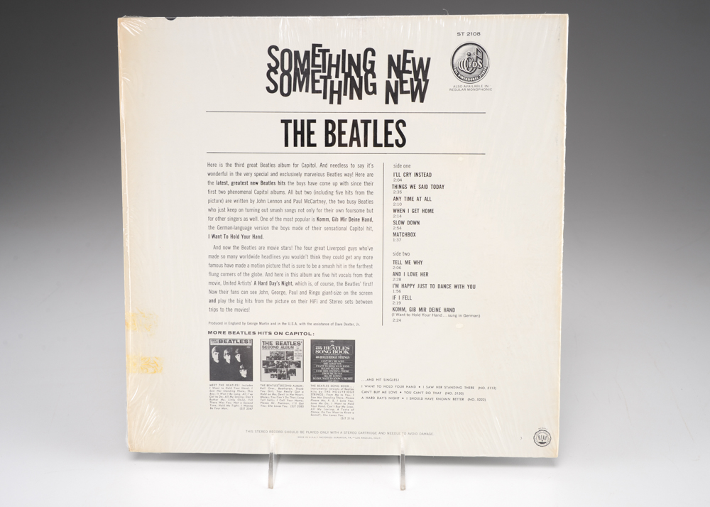 Pair of Beatles Vinyl Albums- Beatles '65 and Something New