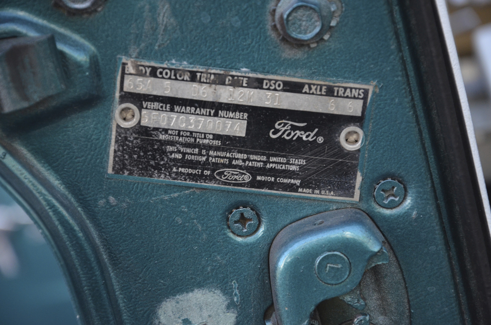 1965 Ford Mustang Coupe V8 289 Engine