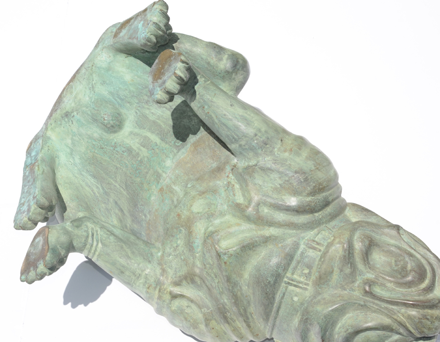 Pair of Life-Size Bronze English Bulldog Statues