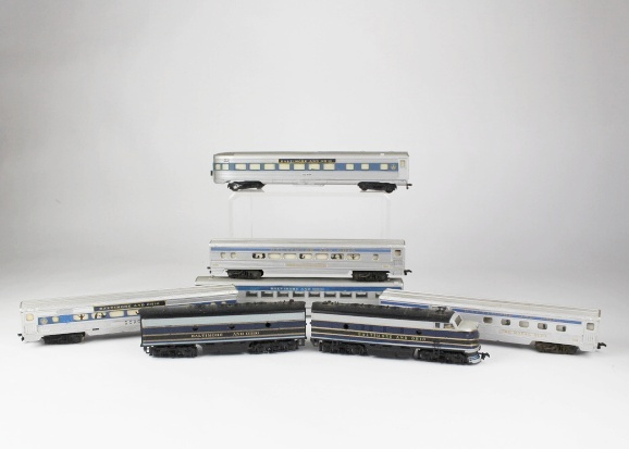 Tyco HO Baltimore & Ohio Locomotive, Coal, Five Passenger Cars