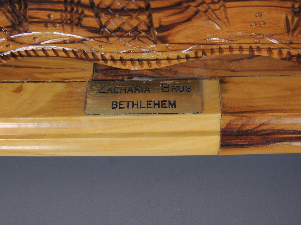 Last Supper Olive Wood Carving Zacharia Bros.