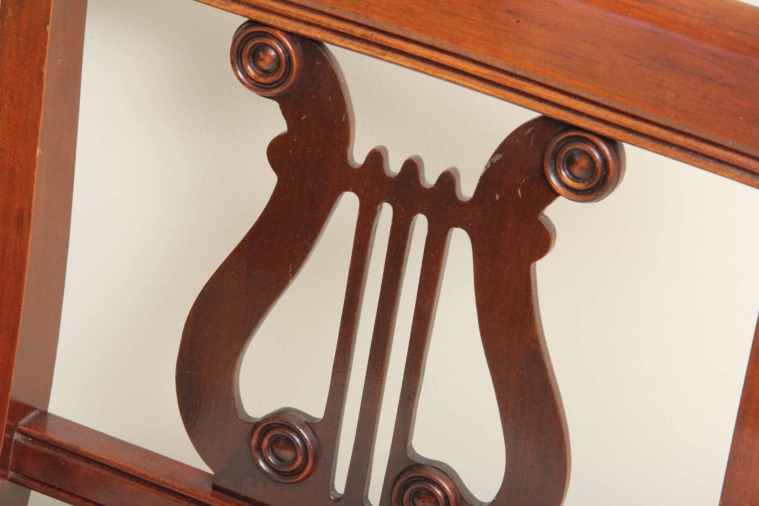 Vintage Duncan Phyfe Style Lyre Back Chair