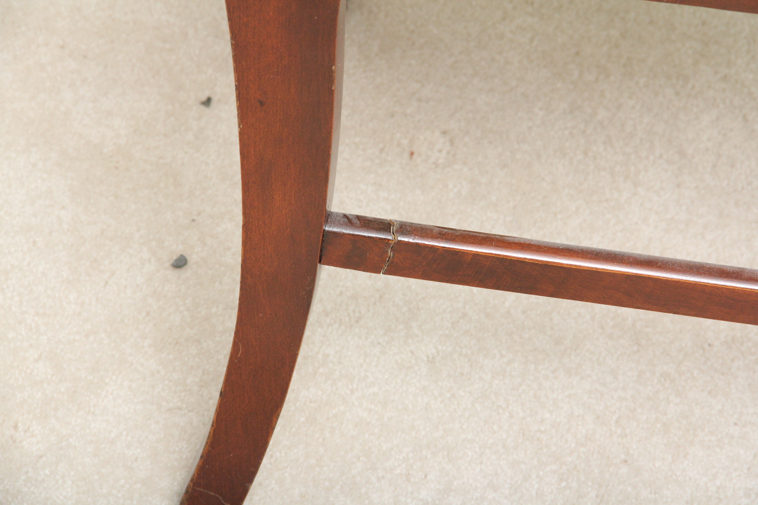 Vintage Duncan Phyfe Style Lyre Back Chair