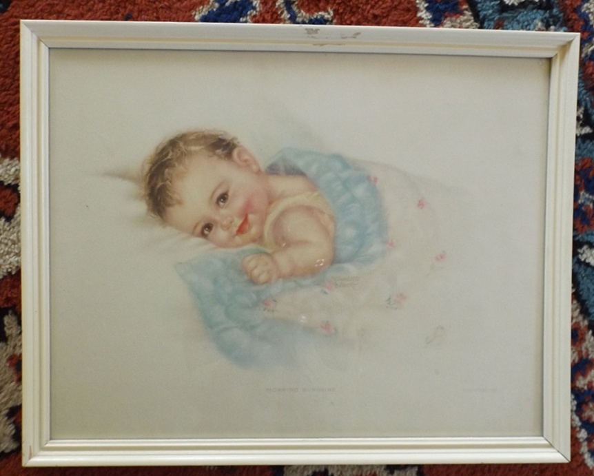 Pair of Delightful Charlotte Becker Baby Lithographs