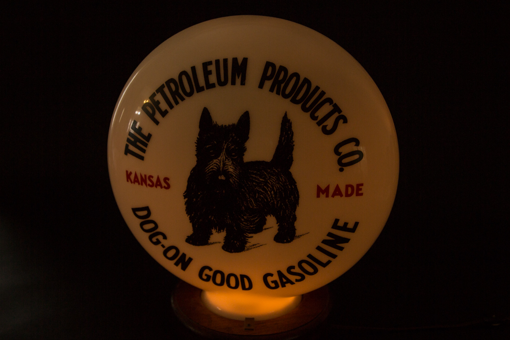 Reproduction Petroleum Products Company Scottie Gas Pump Lamp