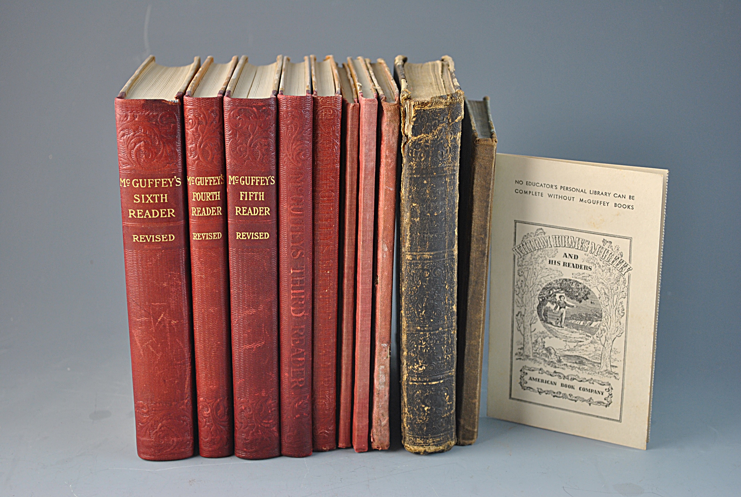 Ten Antique and Vintage McGuffey's Reader Books