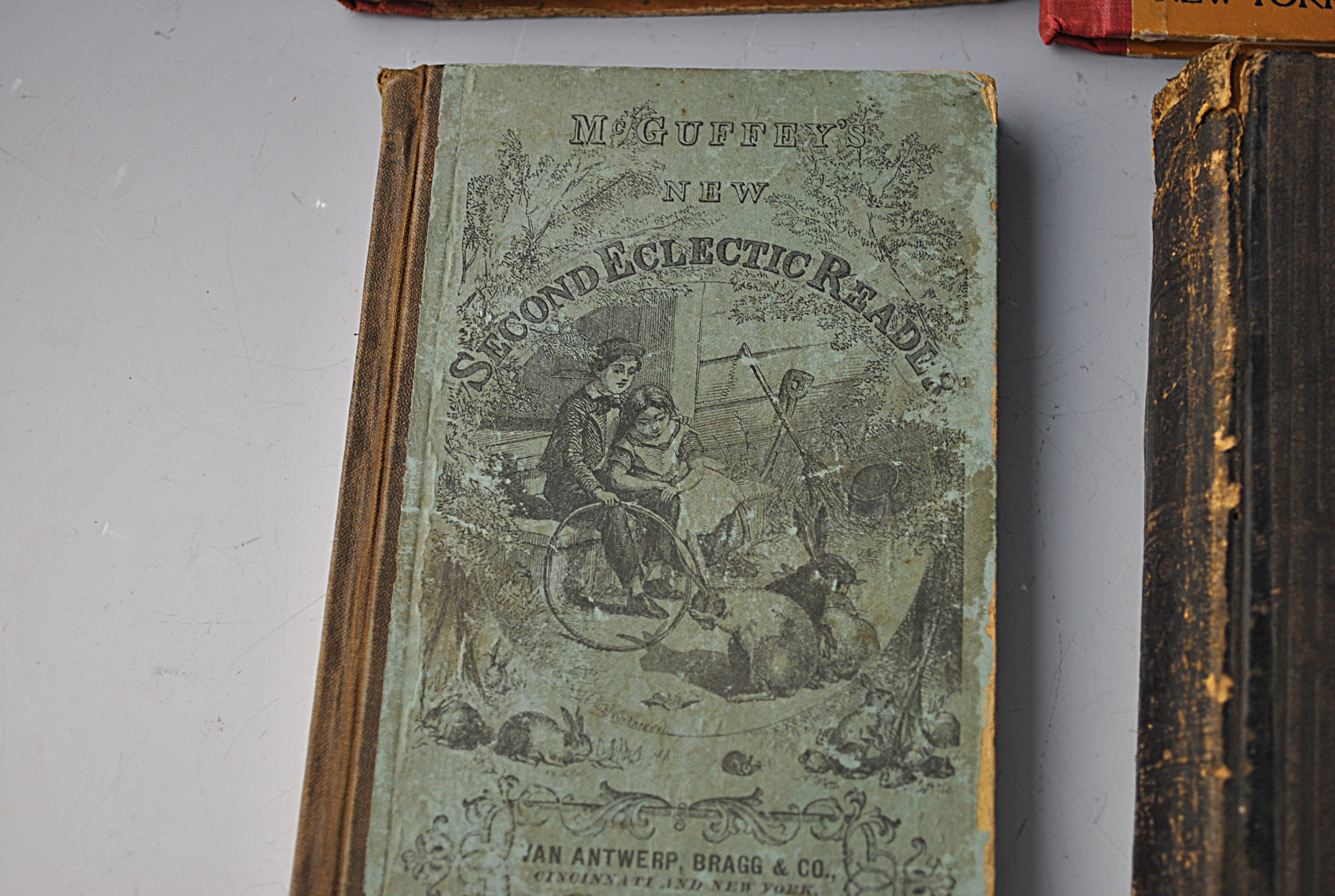 Ten Antique and Vintage McGuffey's Reader Books