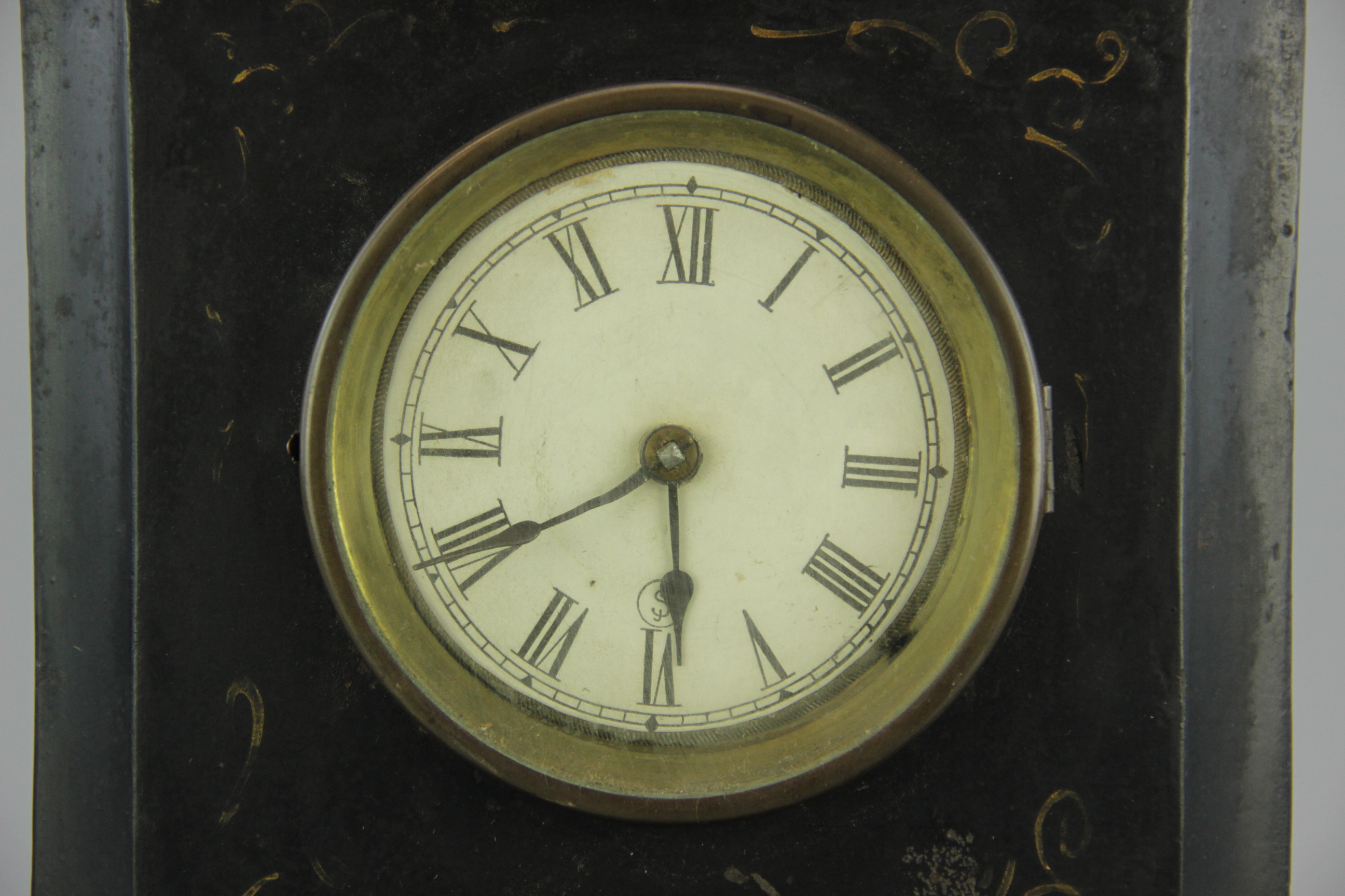 Antique Cast Iron Mantel Clock