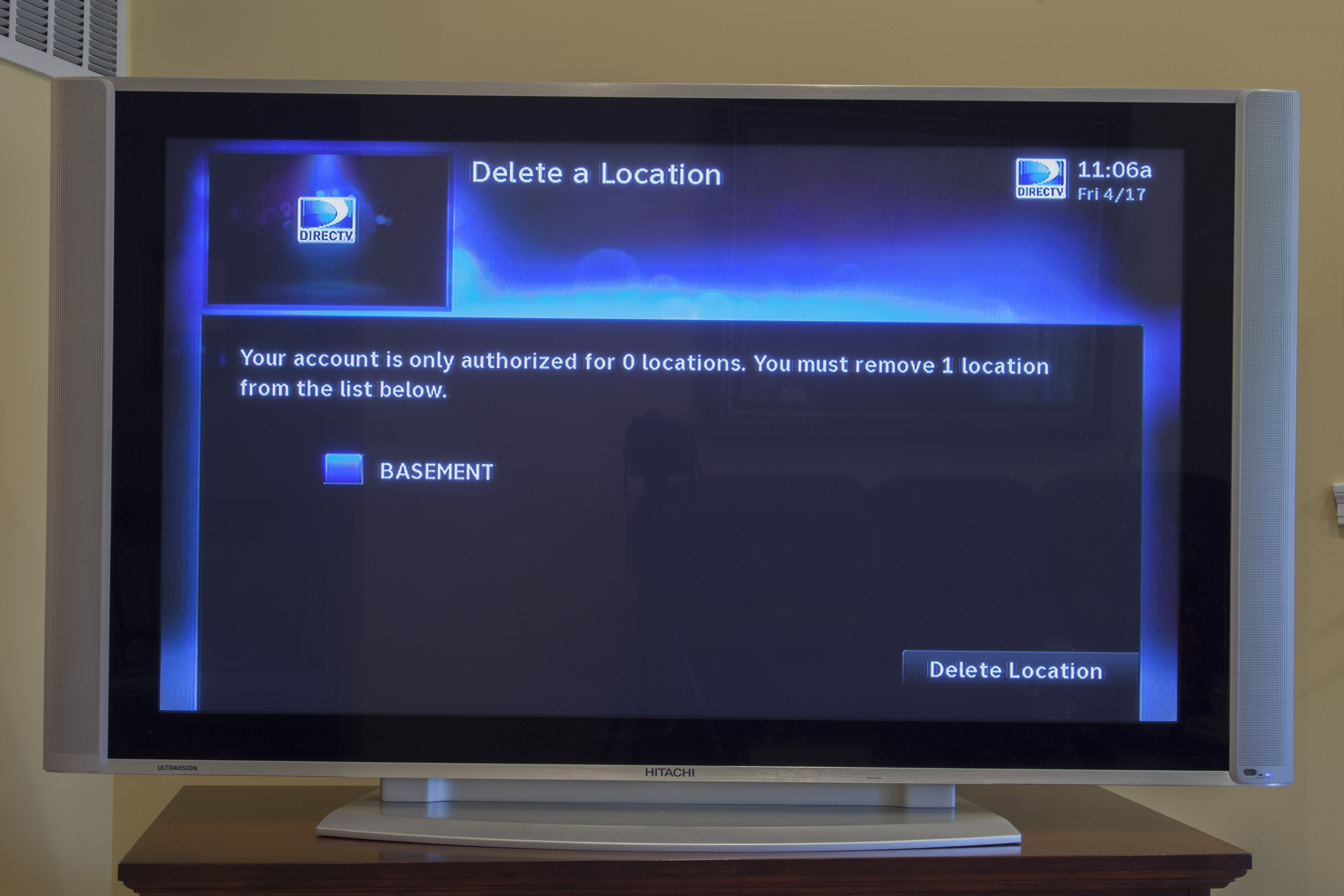 Hitachi 55" Plasma TV