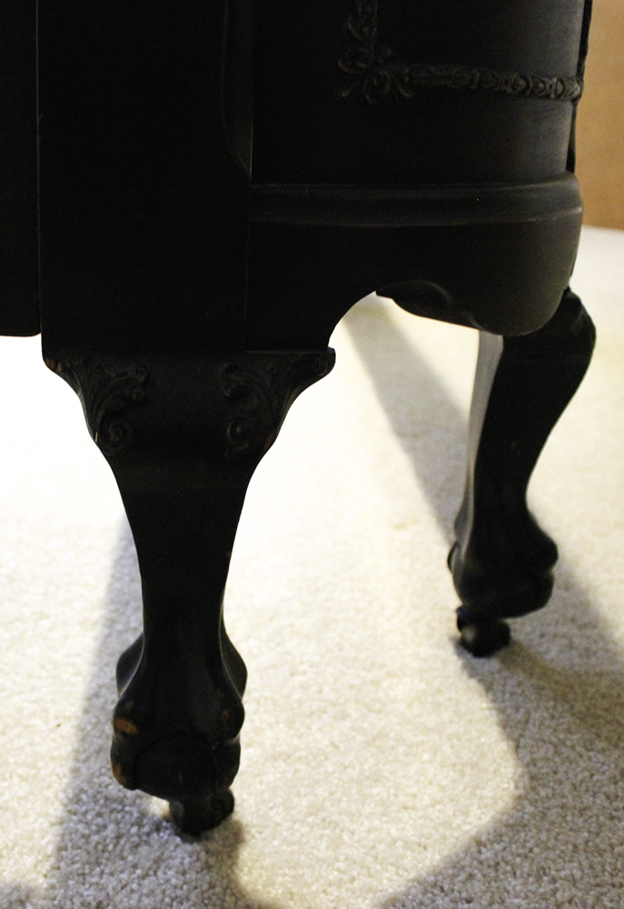 Antique Bed with Wrap-Around Footboard