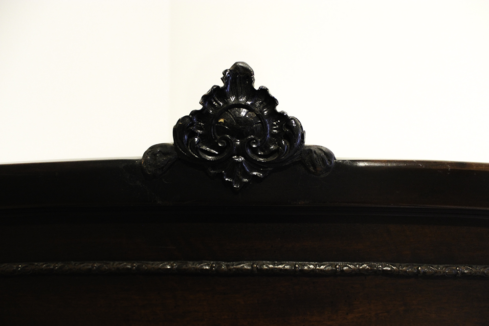 Antique Bed with Wrap-Around Footboard