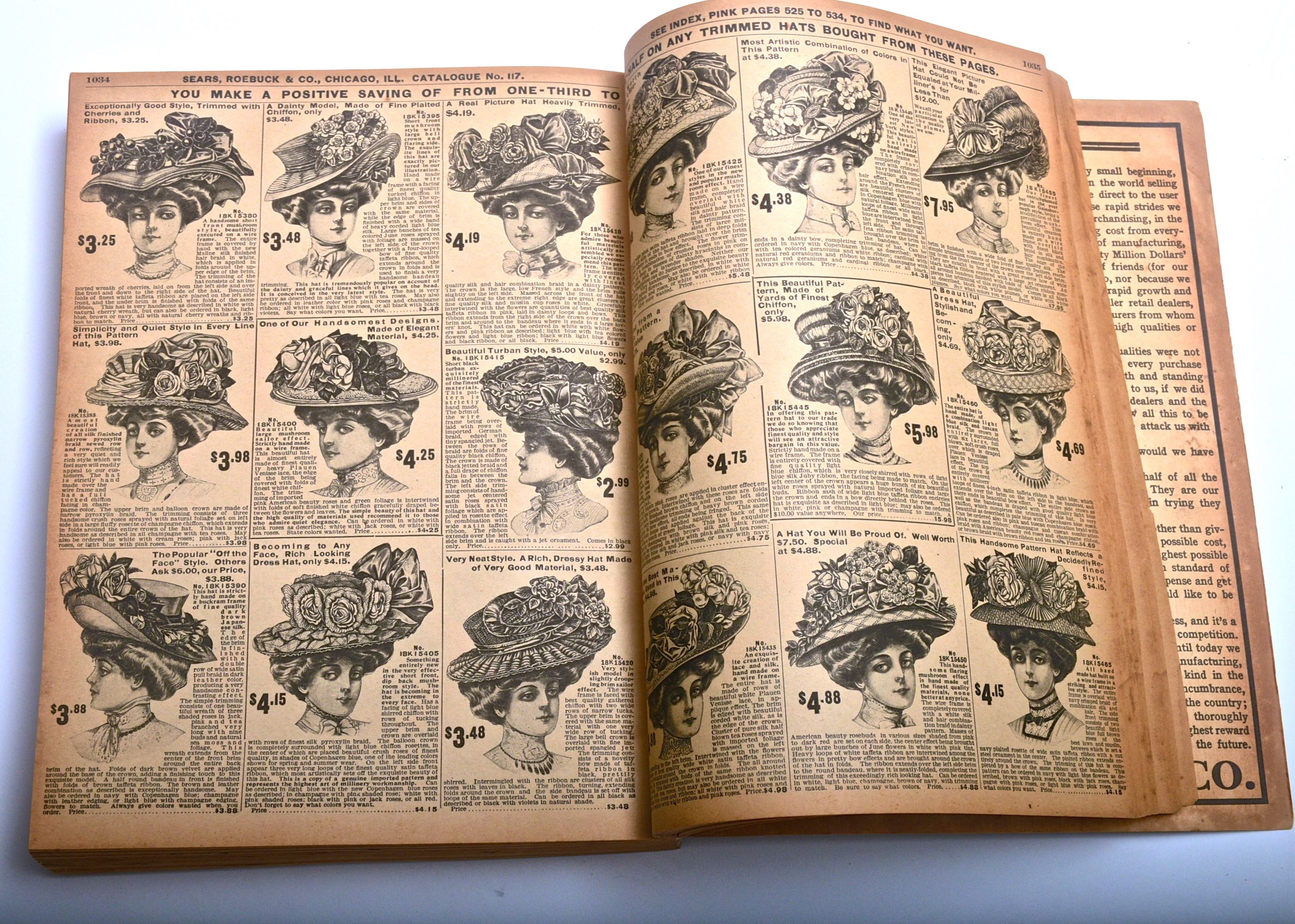 Vintage 1908 Sears Roebuck Catalogue