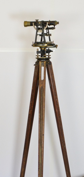 E. Dietzen Co. Vintage Brass Transit, Tripod and Case