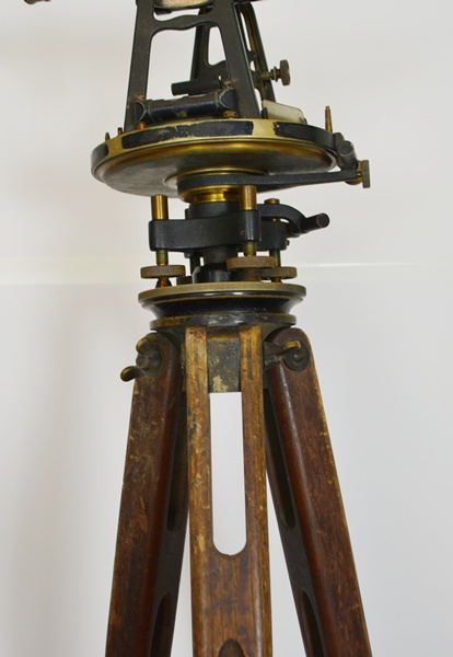 E. Dietzen Co. Vintage Brass Transit, Tripod and Case