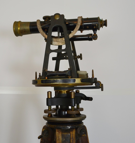 E. Dietzen Co. Vintage Brass Transit, Tripod and Case