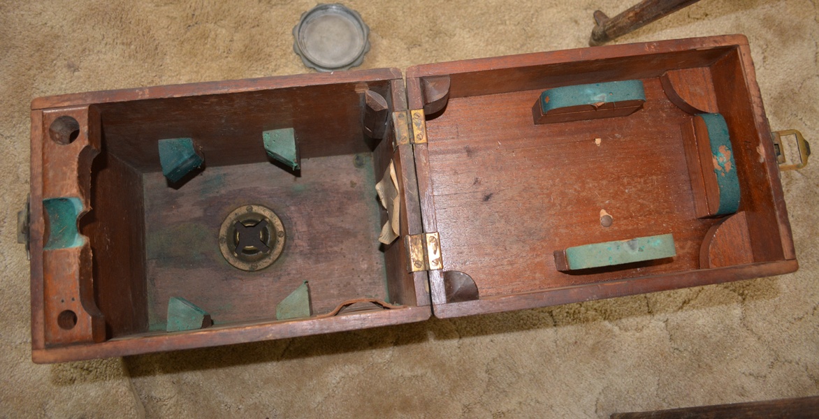 E. Dietzen Co. Vintage Brass Transit, Tripod and Case