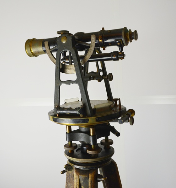 E. Dietzen Co. Vintage Brass Transit, Tripod and Case