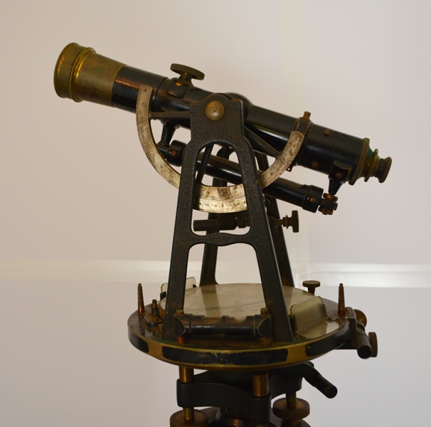 E. Dietzen Co. Vintage Brass Transit, Tripod and Case