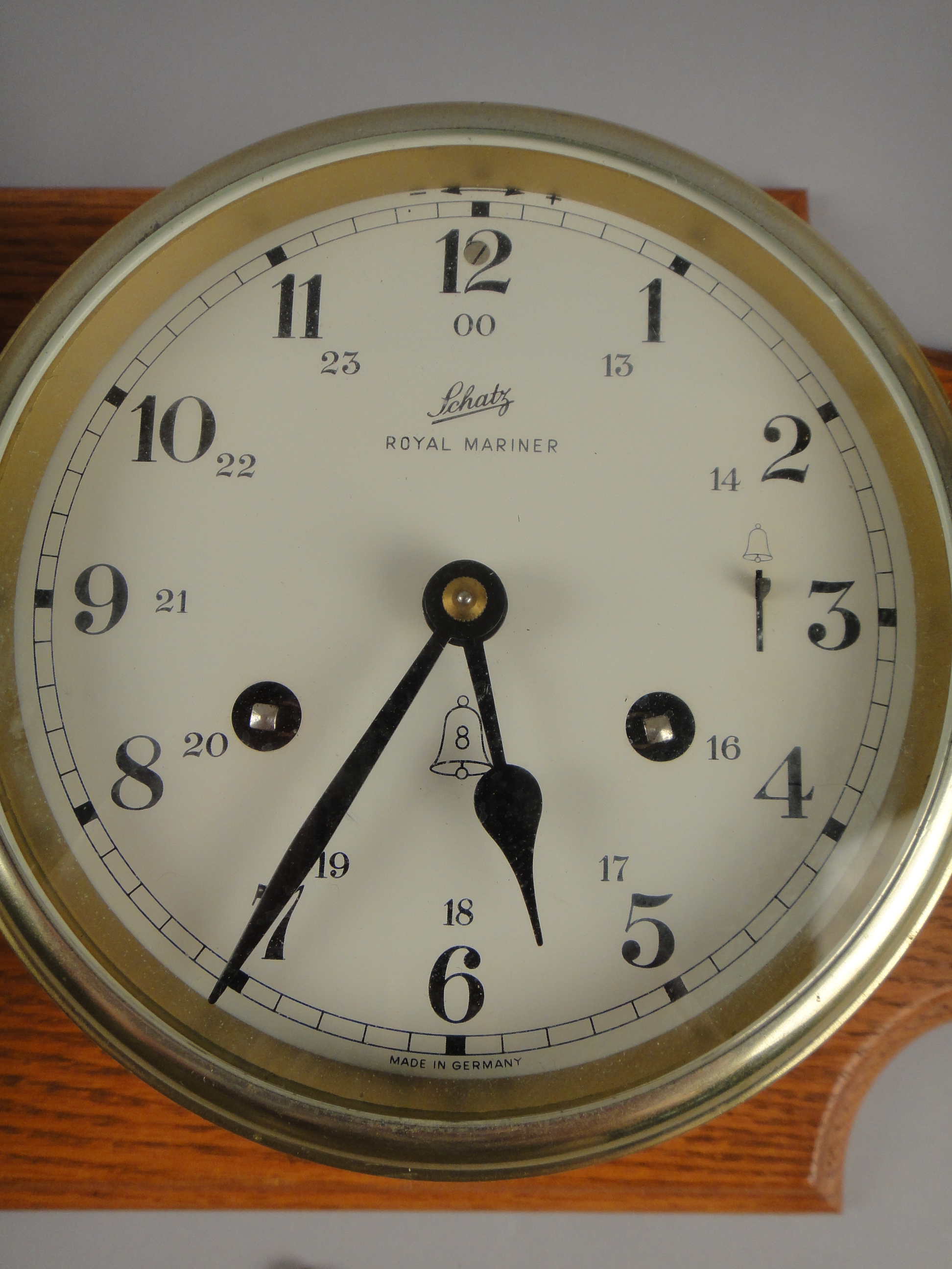 Vintage Schatz Royal Mariner Eight Day Clock and Barometer