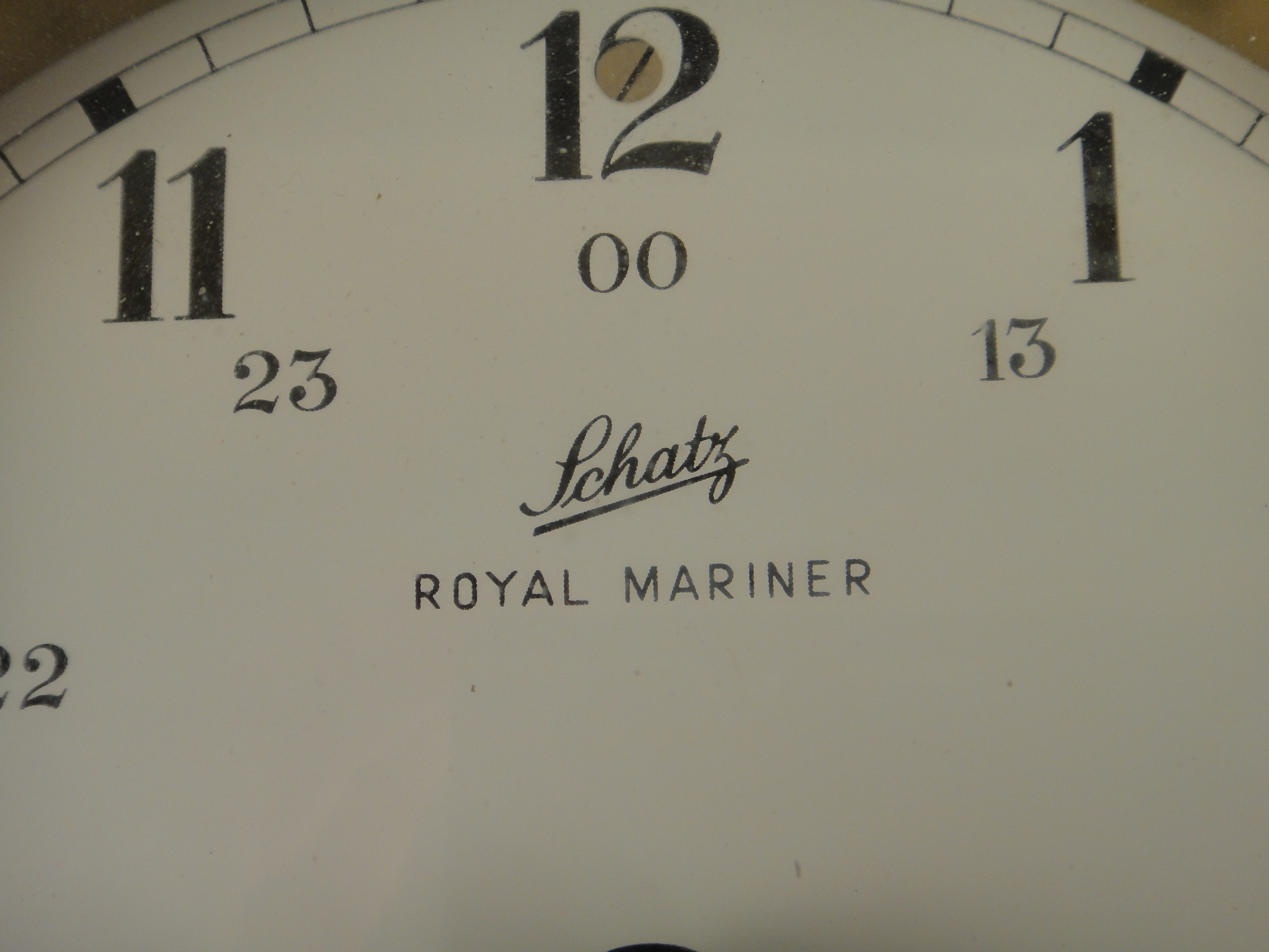 Vintage Schatz Royal Mariner Eight Day Clock and Barometer