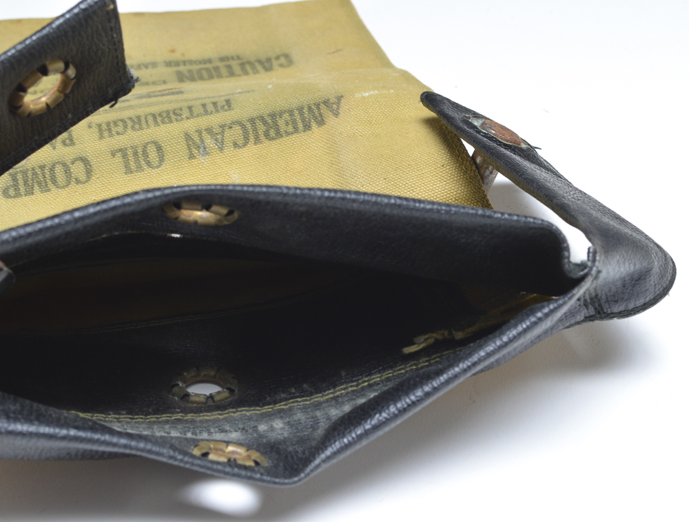 A Vintage American Oil Company Bank Bag from Pittsburgh