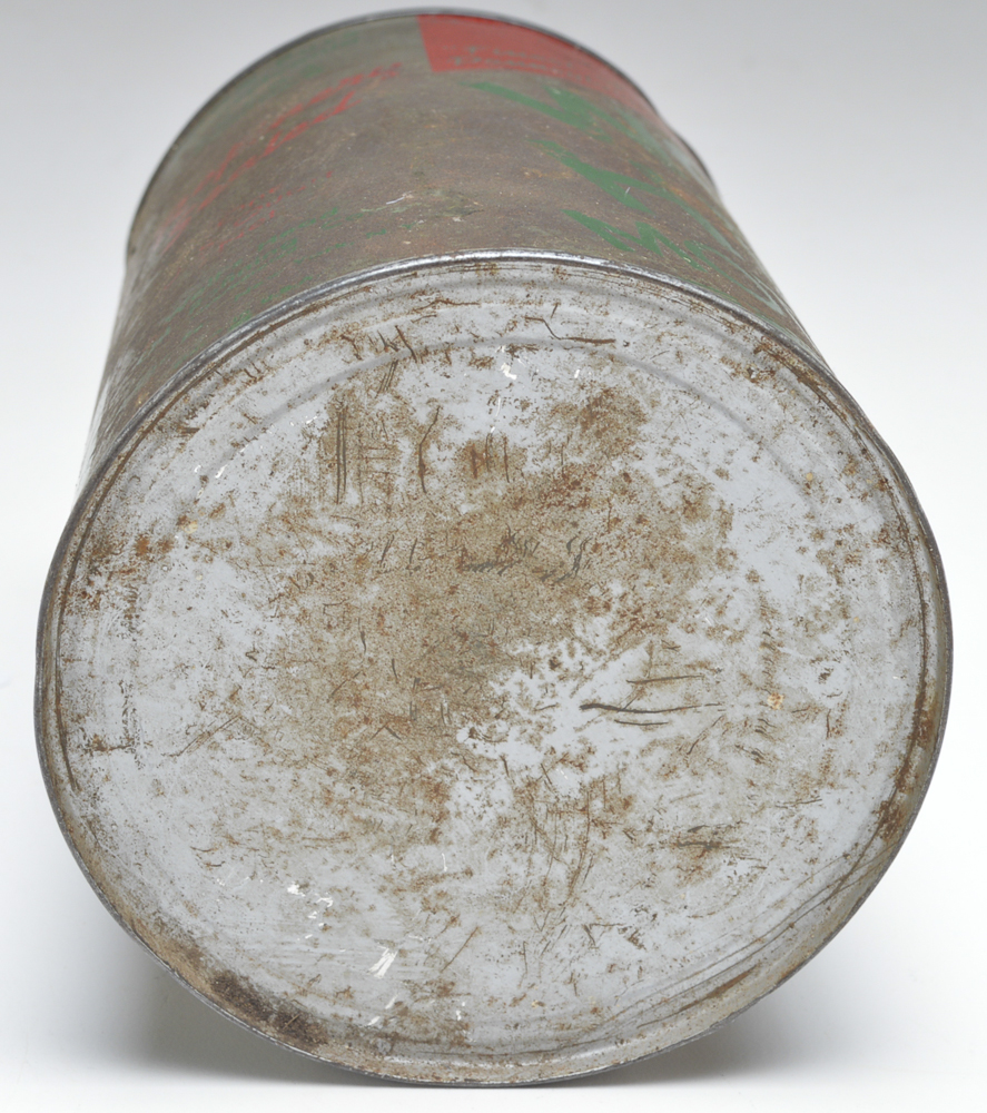 A Vintage Wolf's Head Motor Oil Can