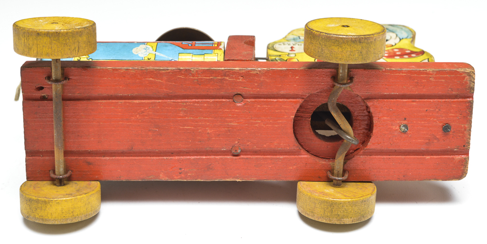 Vintage Fisher Price Donald Duck Choo-Choo Wood Toy