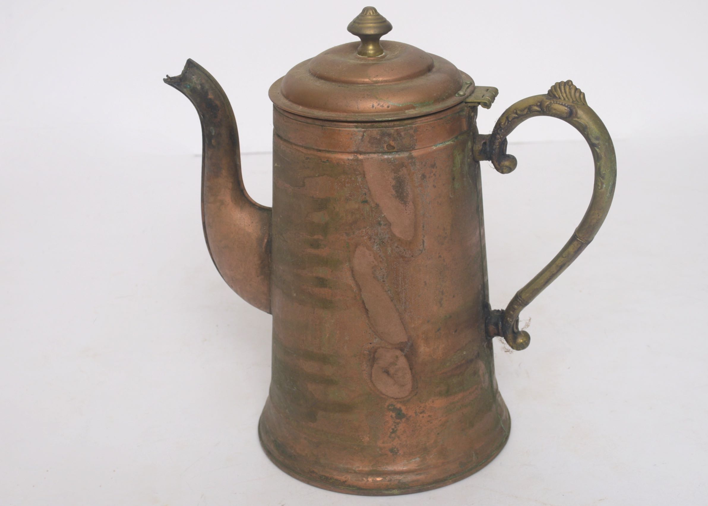 Copper Plate Coffee Pot