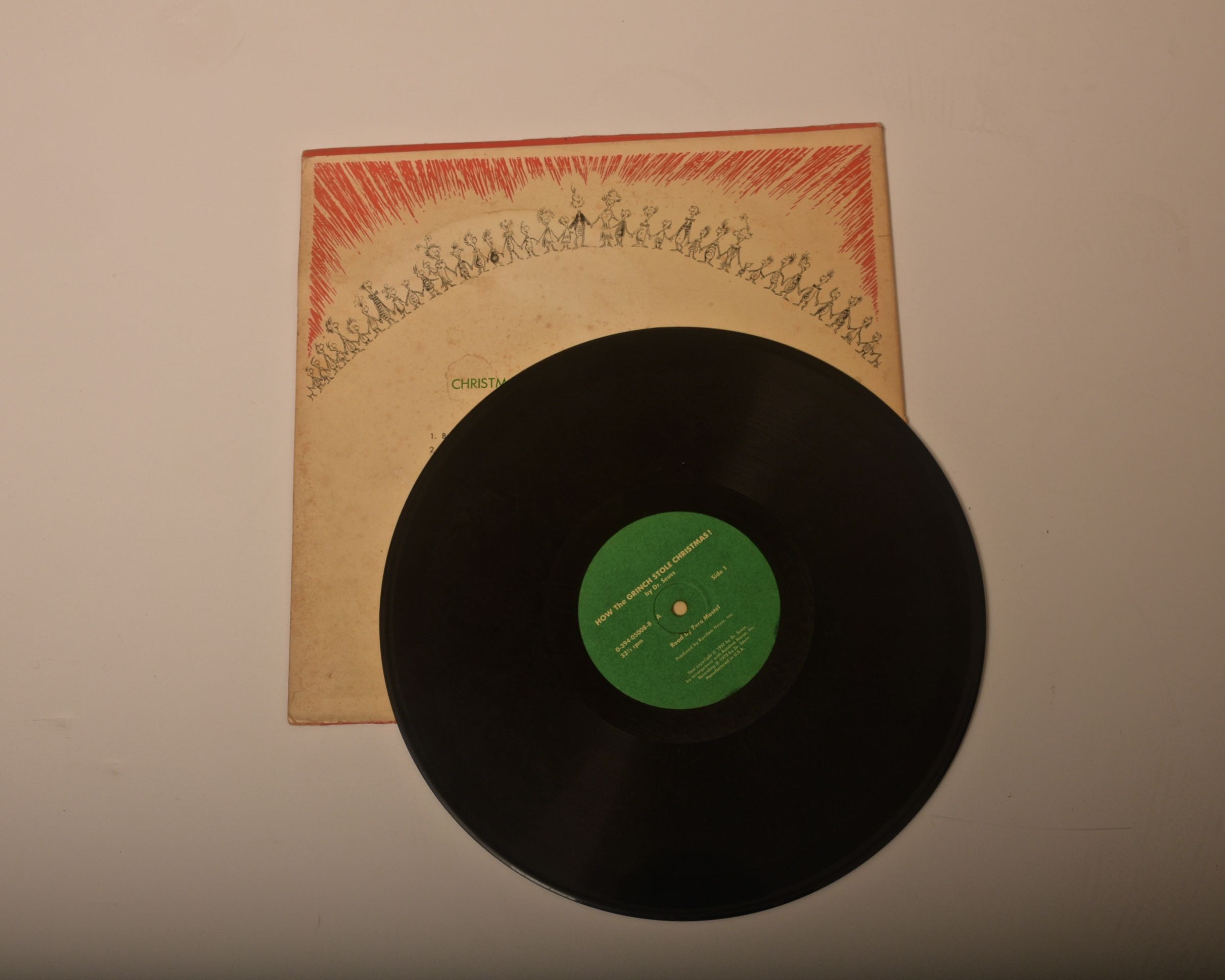 Dr. Seuss' "How the Grinch Stole Christmas" Vinyl LP Record