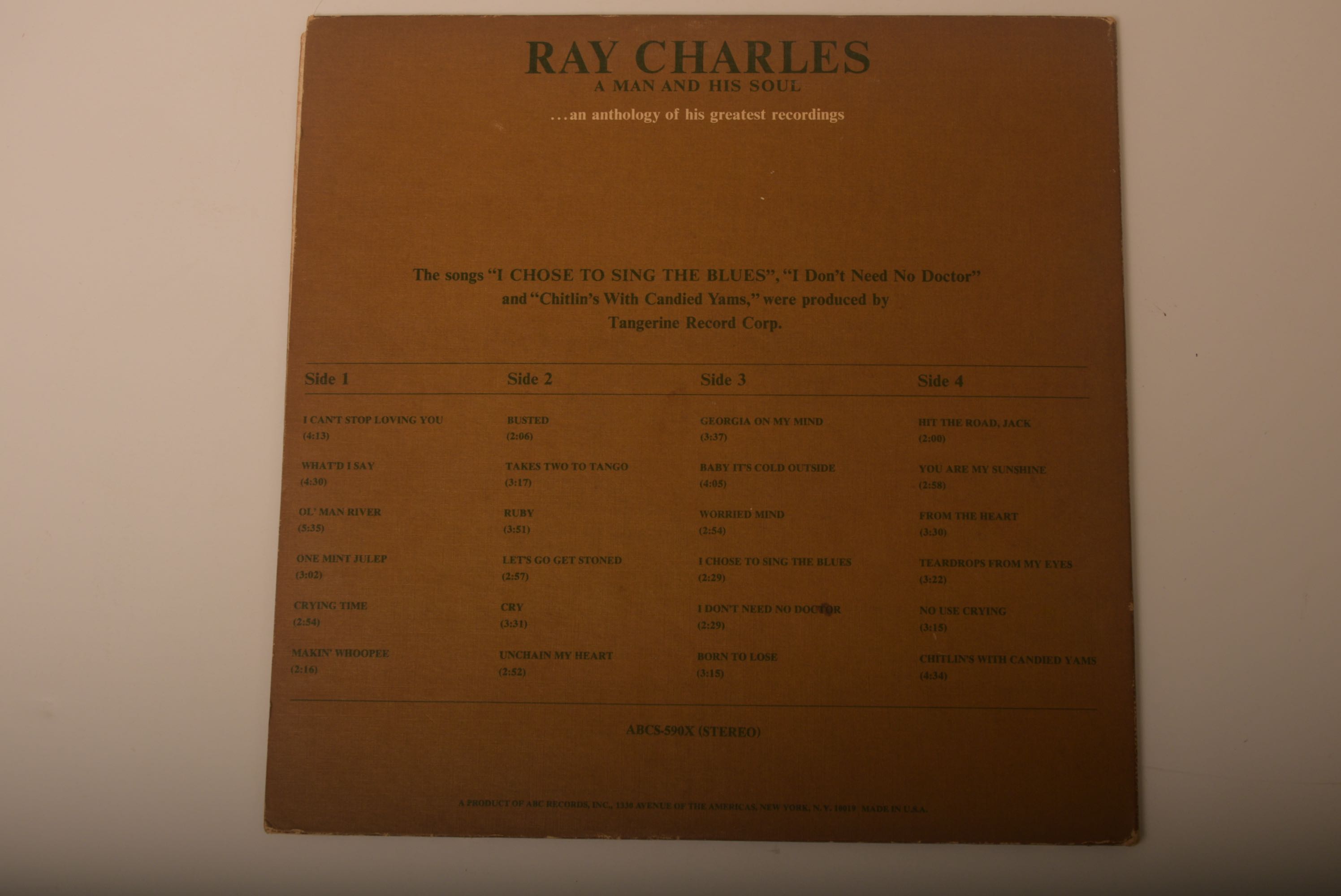 Collection of Ray Charles Vinyl Records