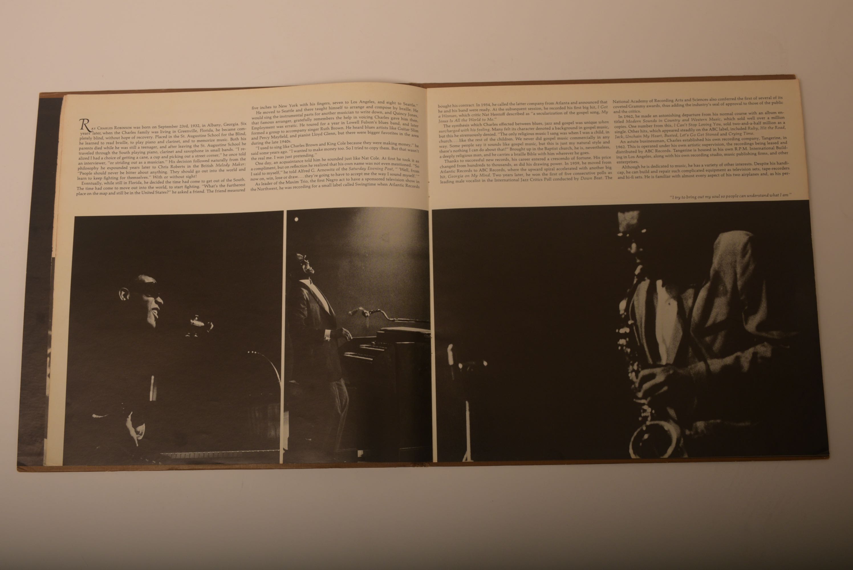 Collection of Ray Charles Vinyl Records